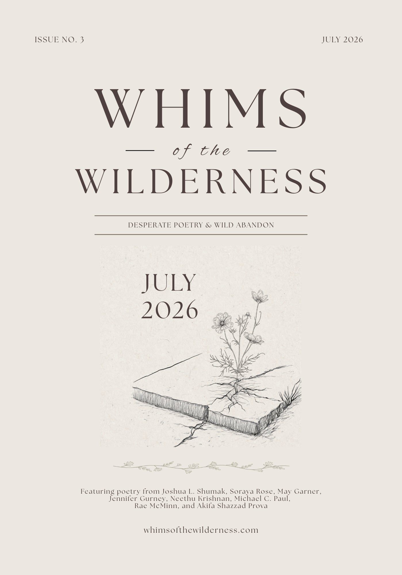 Whims of the Wilderness July 2026 cover